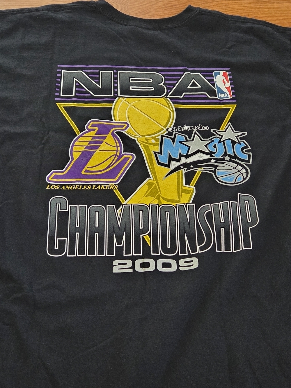NBA Los Angeles Lakers 2009 Championship Shirt XXL Orlando Magic Vintage Gildan